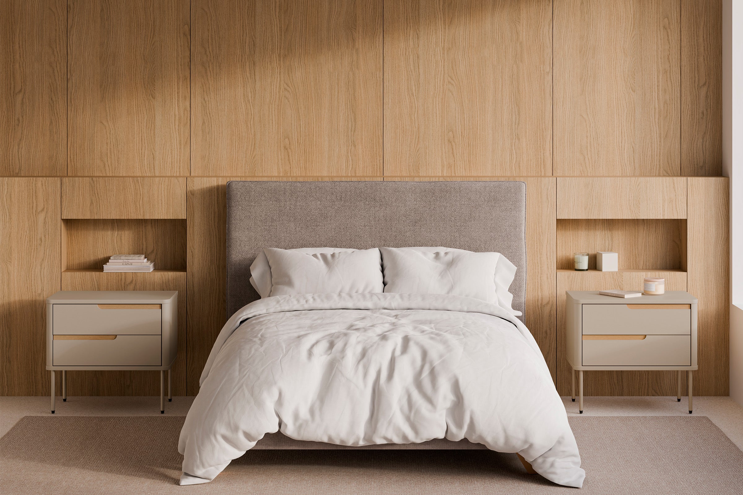 Mesa Bergen 2 Gavetas 60 cm