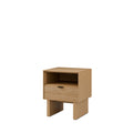 Tulsa 40 oak bedside table with wooden legs