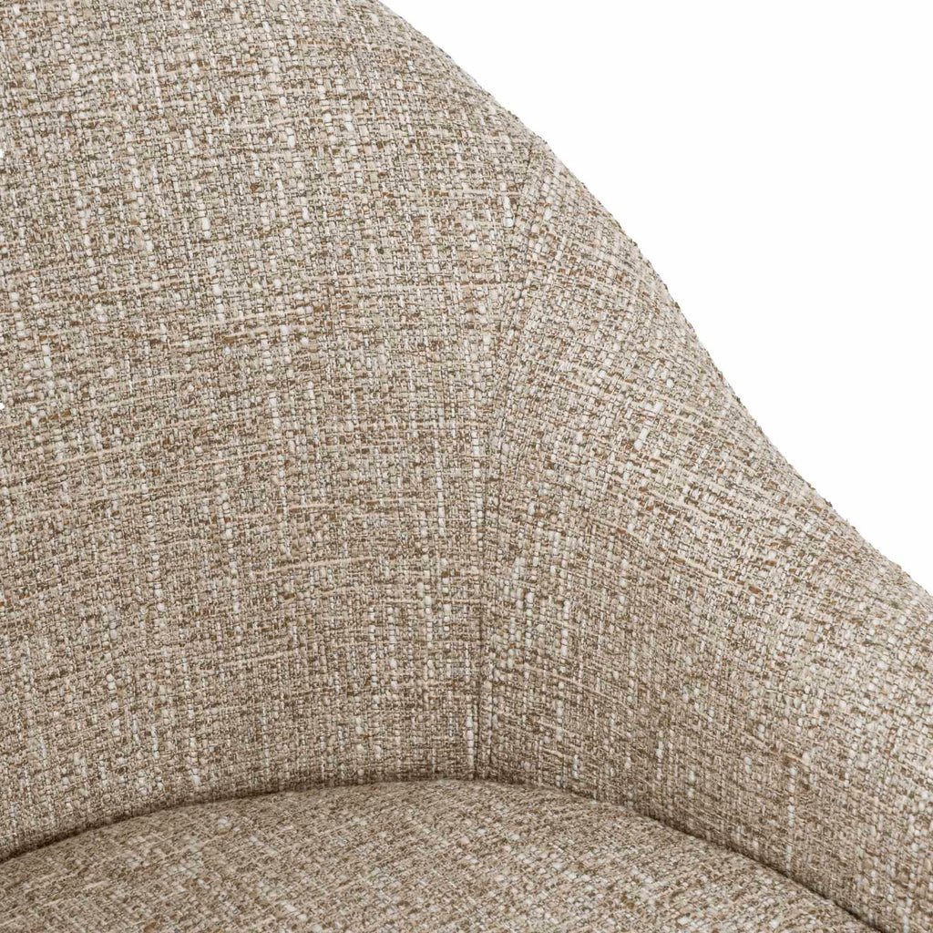 Mira taupe chair/ black legs