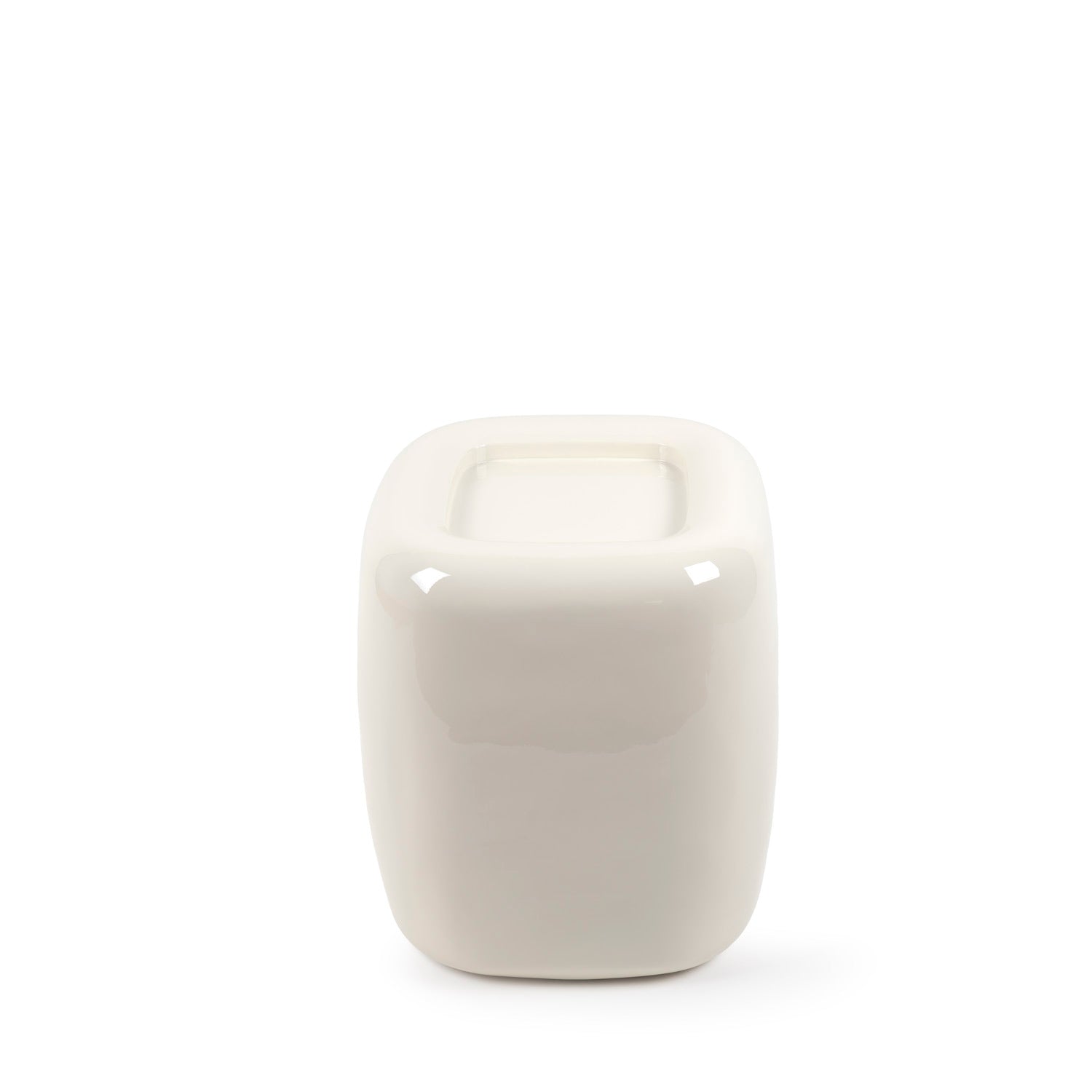 Mesa de Centro Clay Bege Brilhante