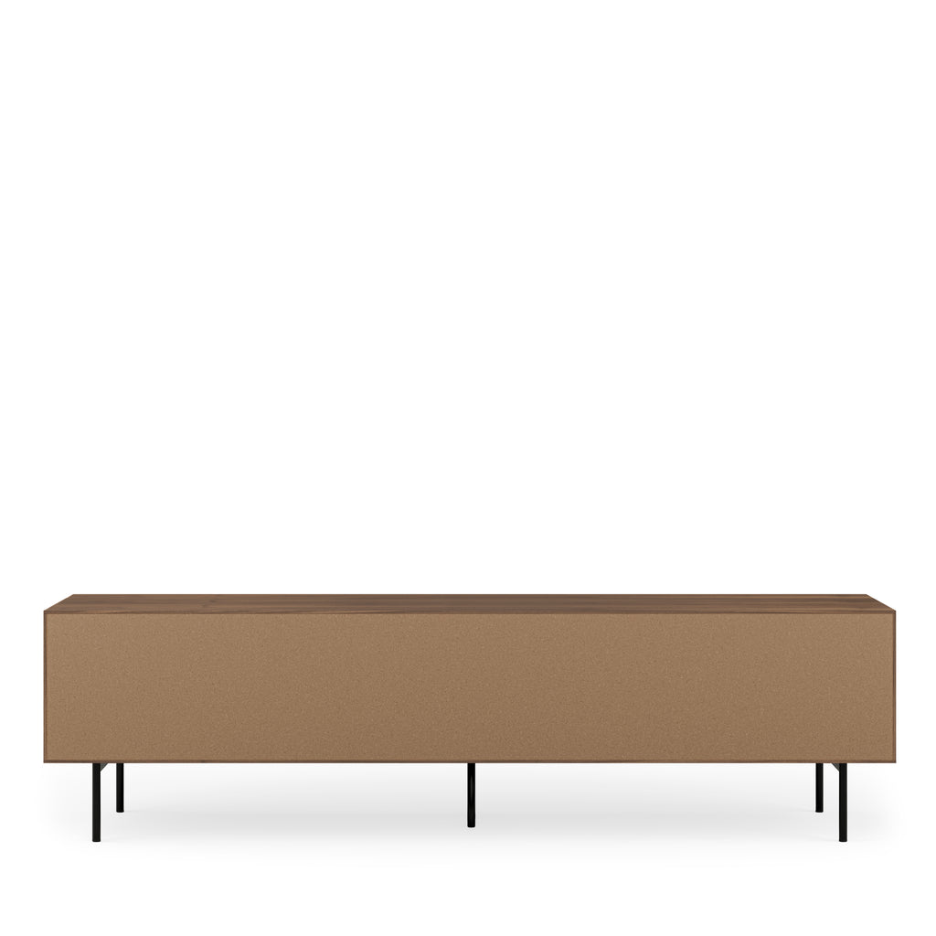 TV cabinet 200 cm Tulsa walnut metal legs