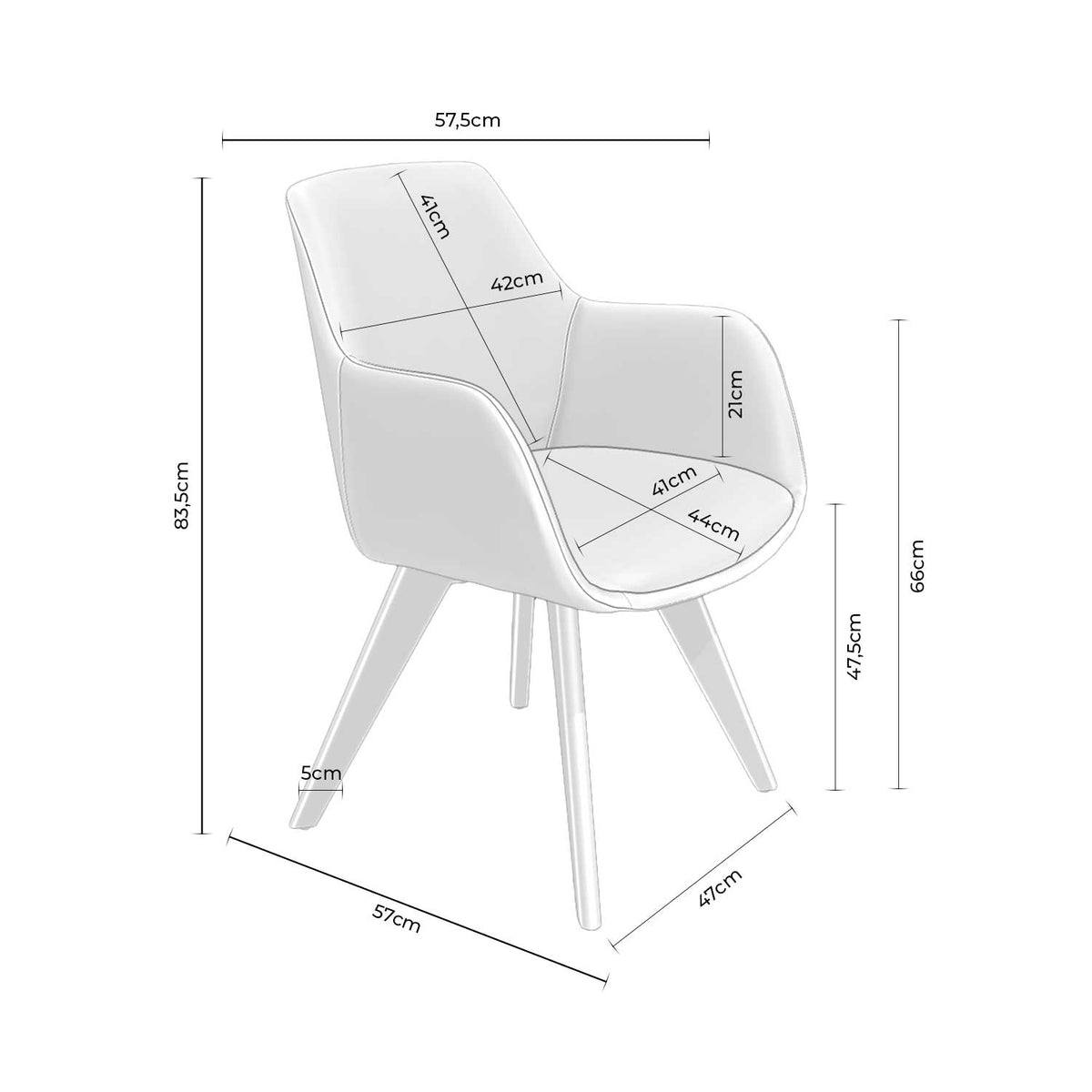 Sharon beige chair