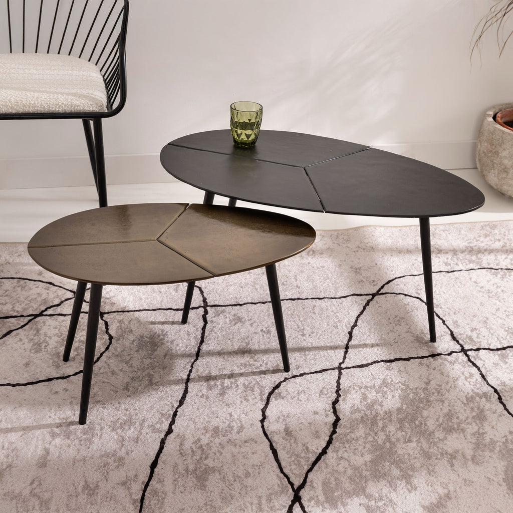 Mesa de Apoio Metal Dourado Envelhecido