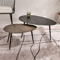 Mesa de Apoio Metal Dourado Envelhecido