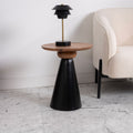 Mesa Auxiliar Metal Preto e Mango