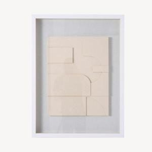 Quadro vitrina, detalhe textura